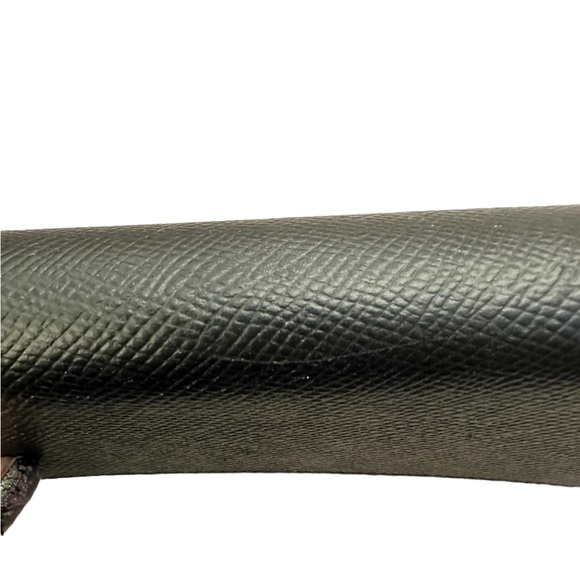 Celine Large Flap Wallet In Grained Calfskin Black - Picture 5 of 16